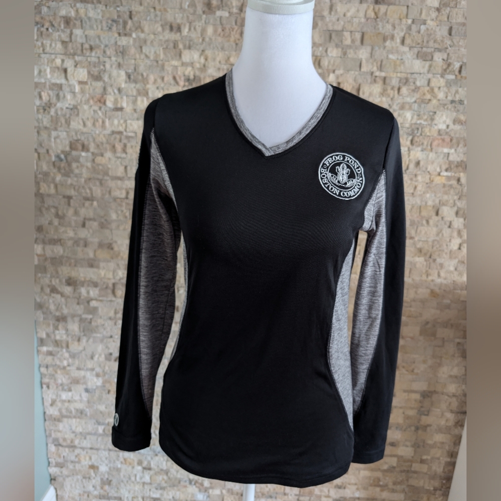 Holloway Boston Skating Club Ladies Performance Long Sleeve Colorblock Tee XS